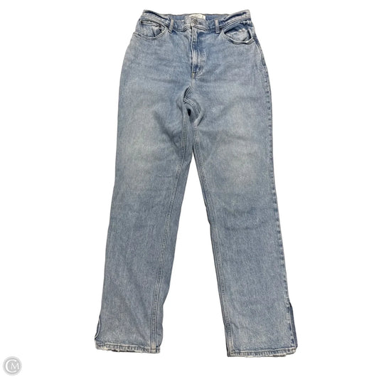 Jeans Straight By Abercrombie And Fitch In Blue Denim, Size: 12l