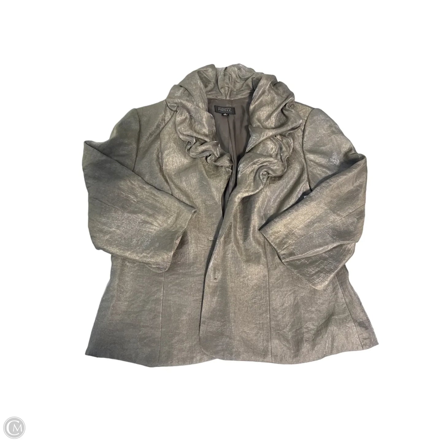 Blazer By Adrianna Papell In Grey, Size: 12