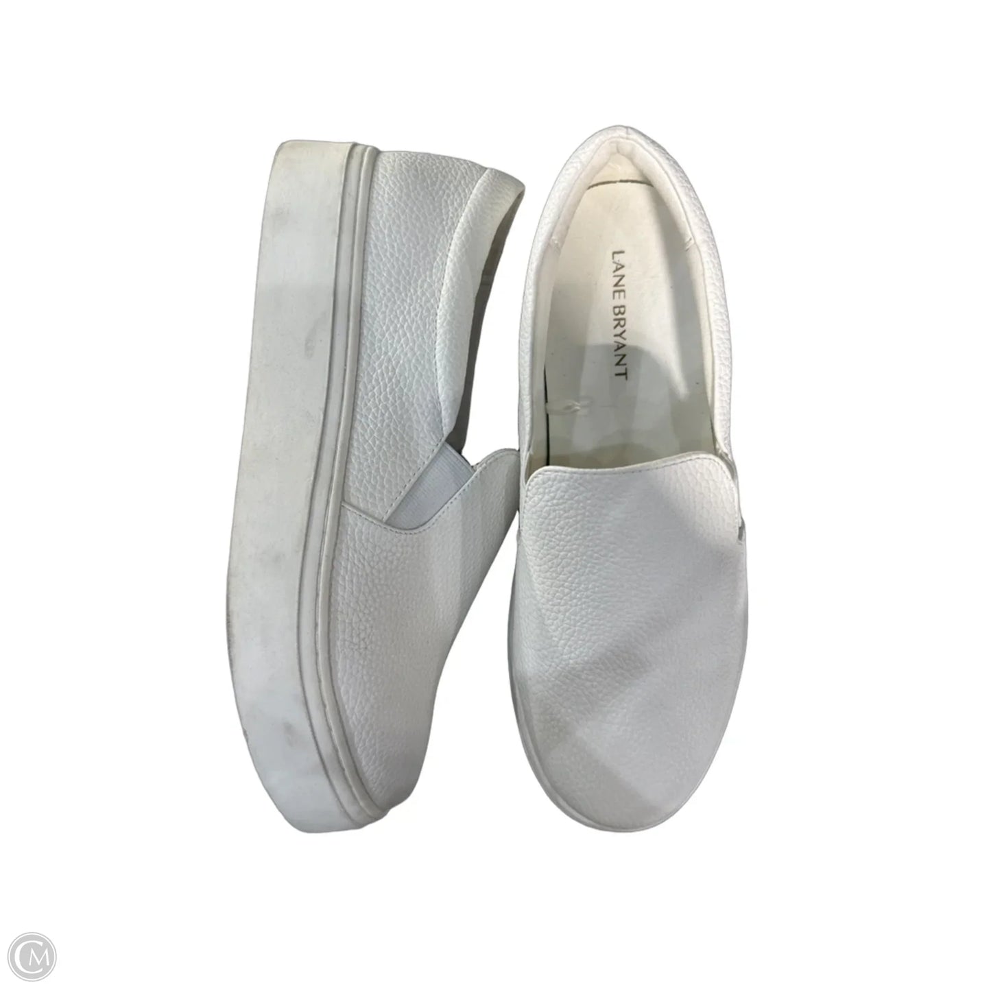 Shoes Sneakers By Lane Bryant In White, Size: 9