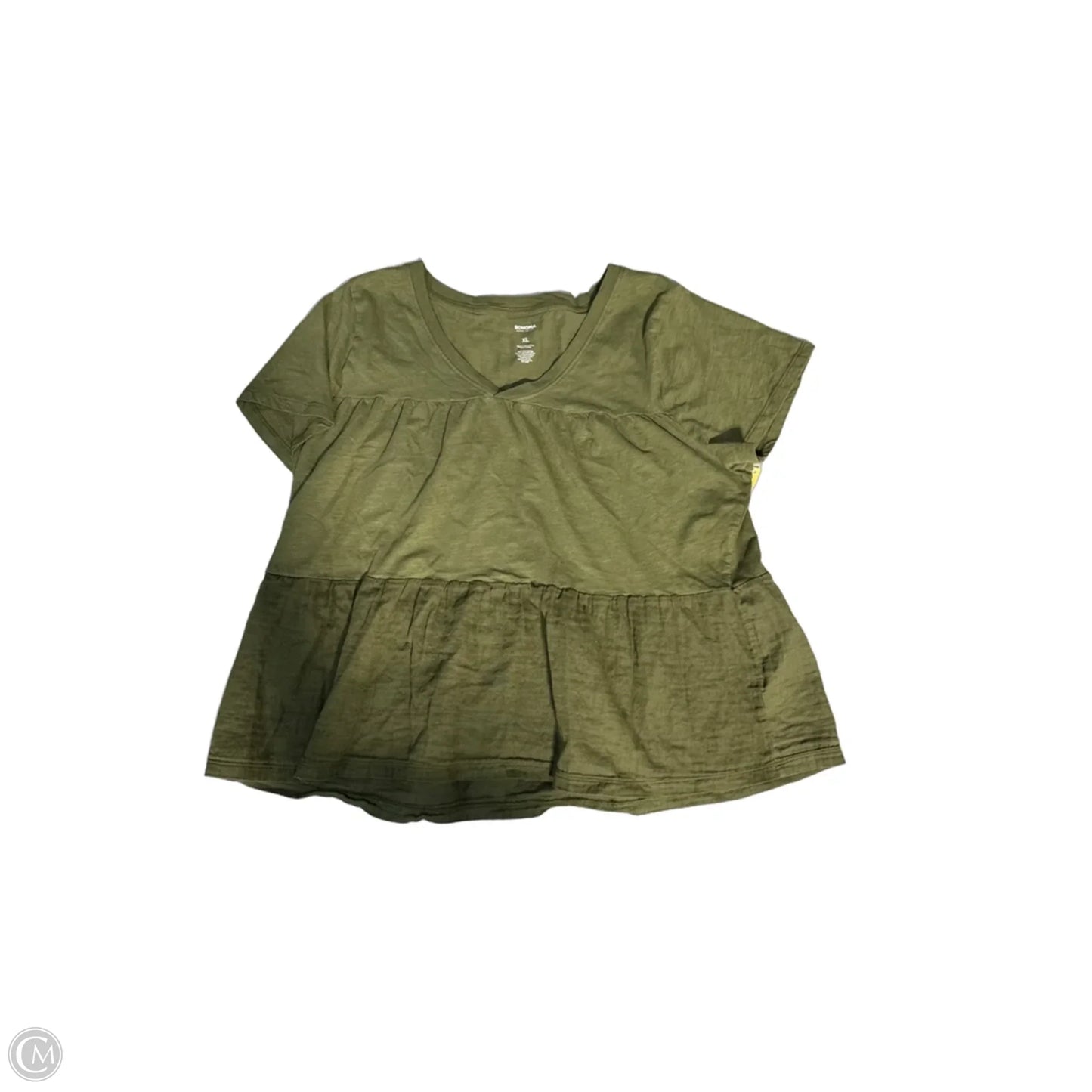 Top Short Sleeve By Sonoma In Green, Size: Xl