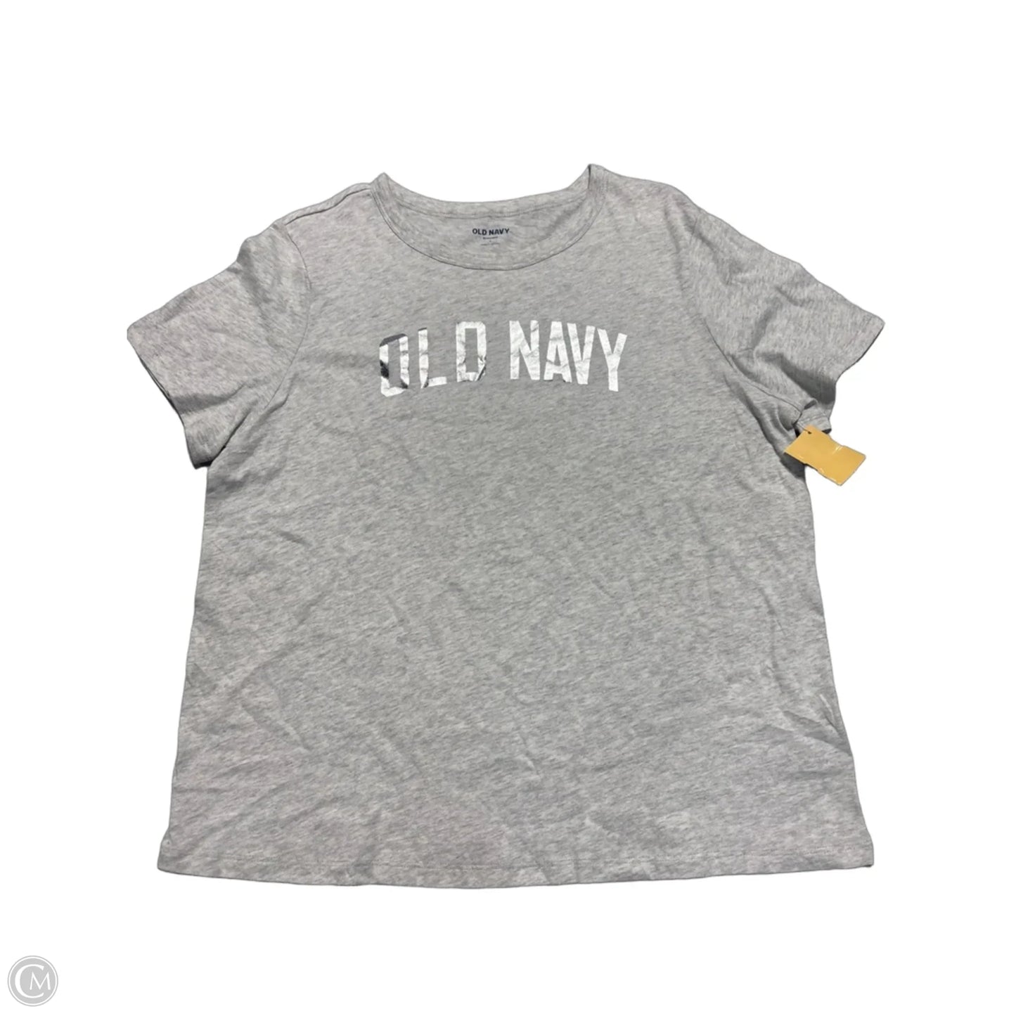 Top Short Sleeve By Old Navy In Grey, Size: L