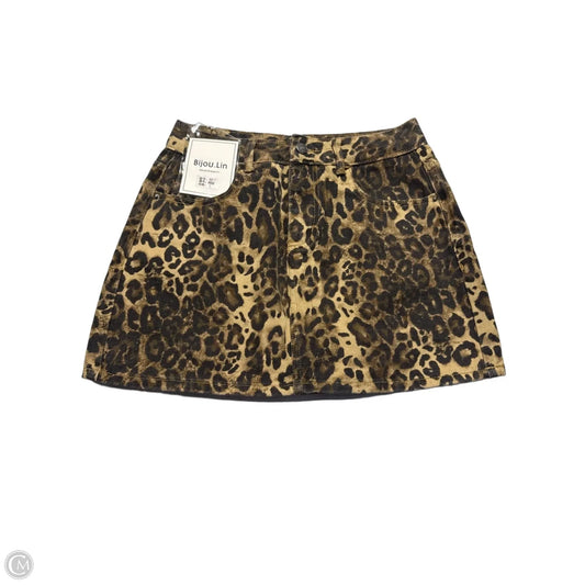 Skirt Mini & Short By Cmc In Animal Print, Size: L