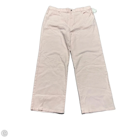 Jeans Wide Leg By No Boundaries In Pink, Size: Xxl