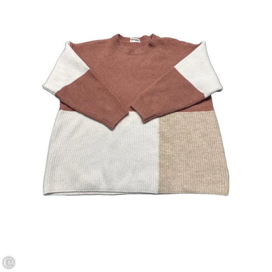 Sweater By Andree By Unit In Pink, Size: 1x