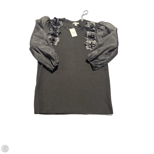 Top 3/4 Sleeve By Cato In Black, Size: Xl