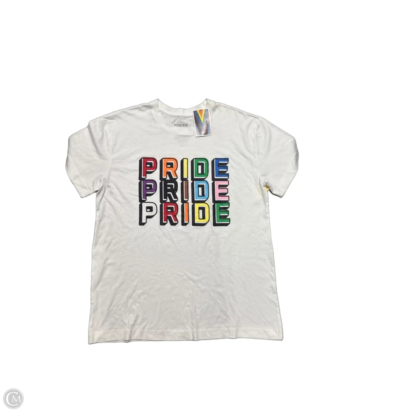 Top Short Sleeve By Target In White, Size: Xl