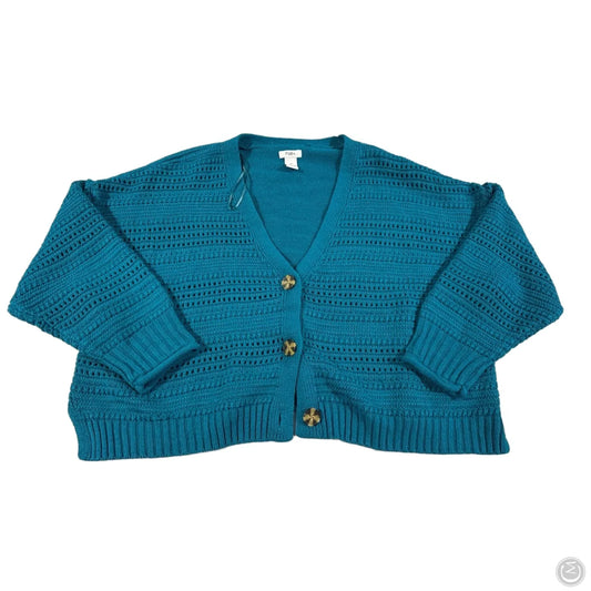 Cardigan By Rue 21 In Teal, Size: 2x