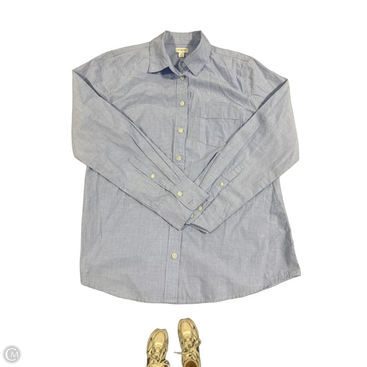 Top Long Sleeve By J. Crew In Blue, Size: M