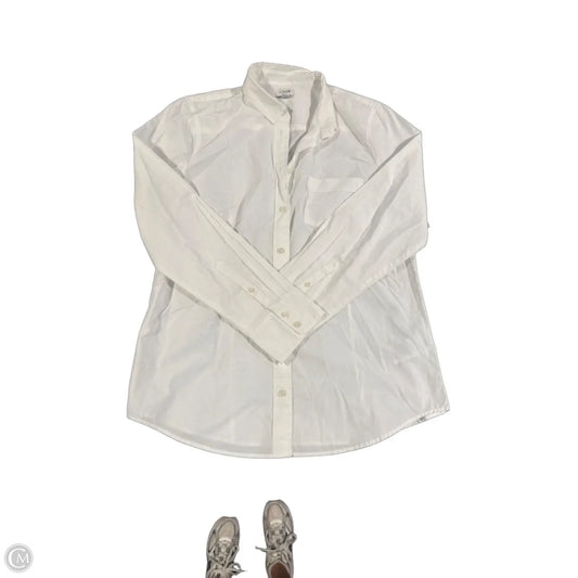 Top Long Sleeve By J. Crew In White, Size: M