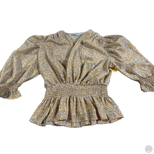 Top 3/4 Sleeve By Hyfve In Floral Print, Size: M