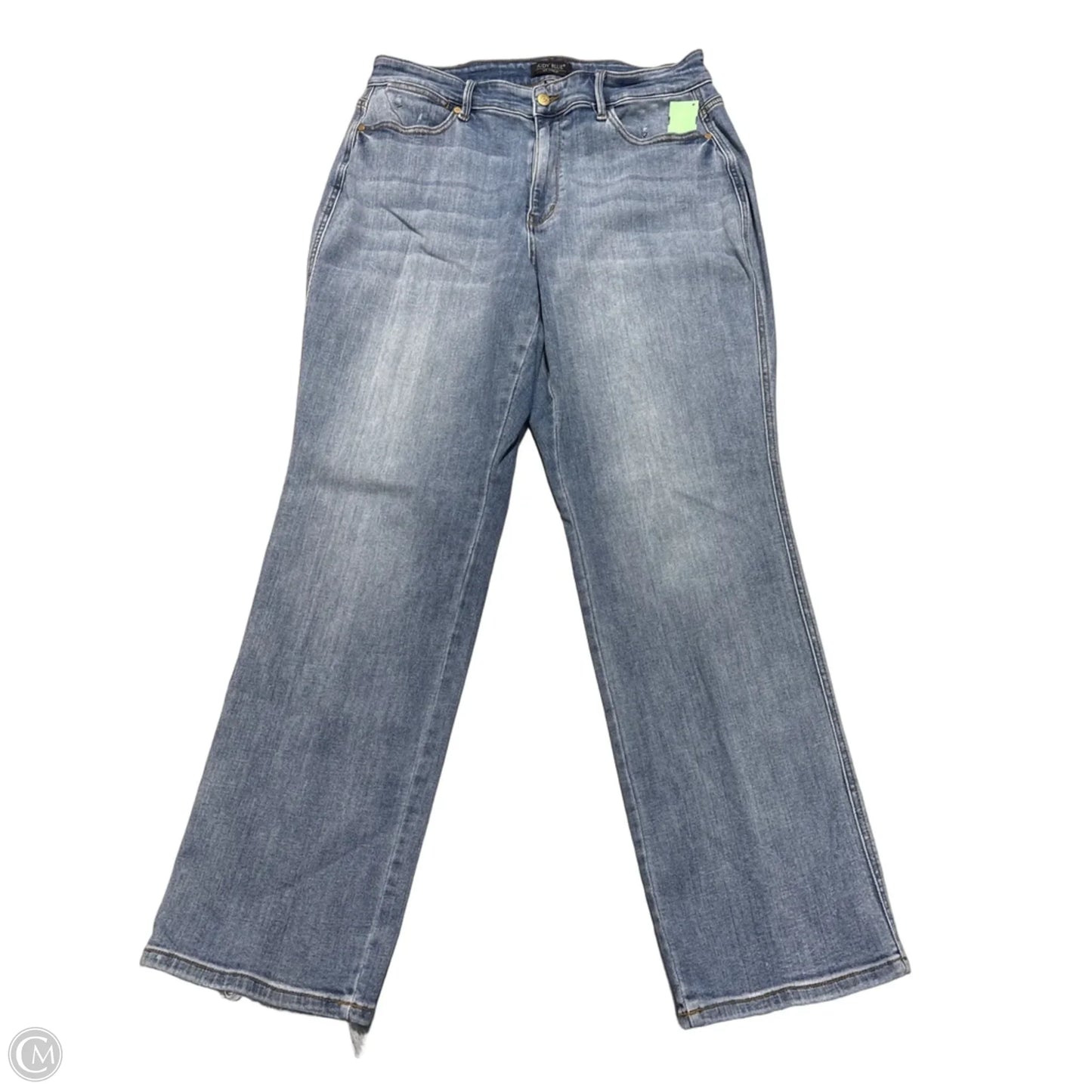 Jeans Straight By Judy Blue In Blue Denim, Size: 16