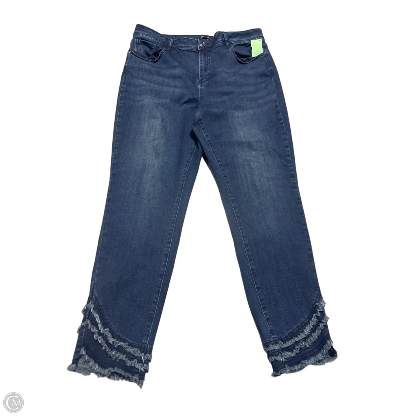 Jeans Skinny By Charlie B In Blue Denim, Size: 16