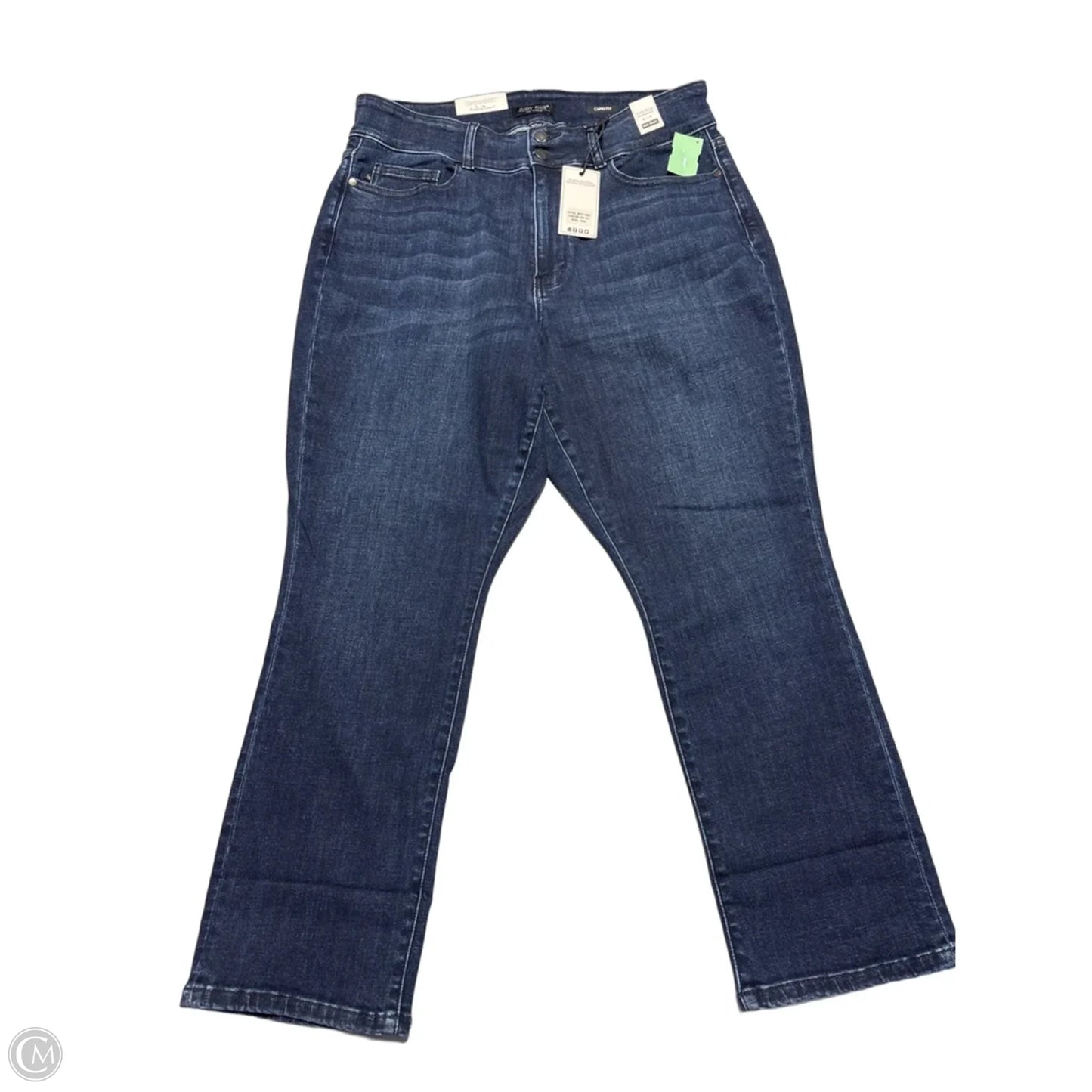 Jeans Straight By Judy Blue In Blue Denim, Size: 16