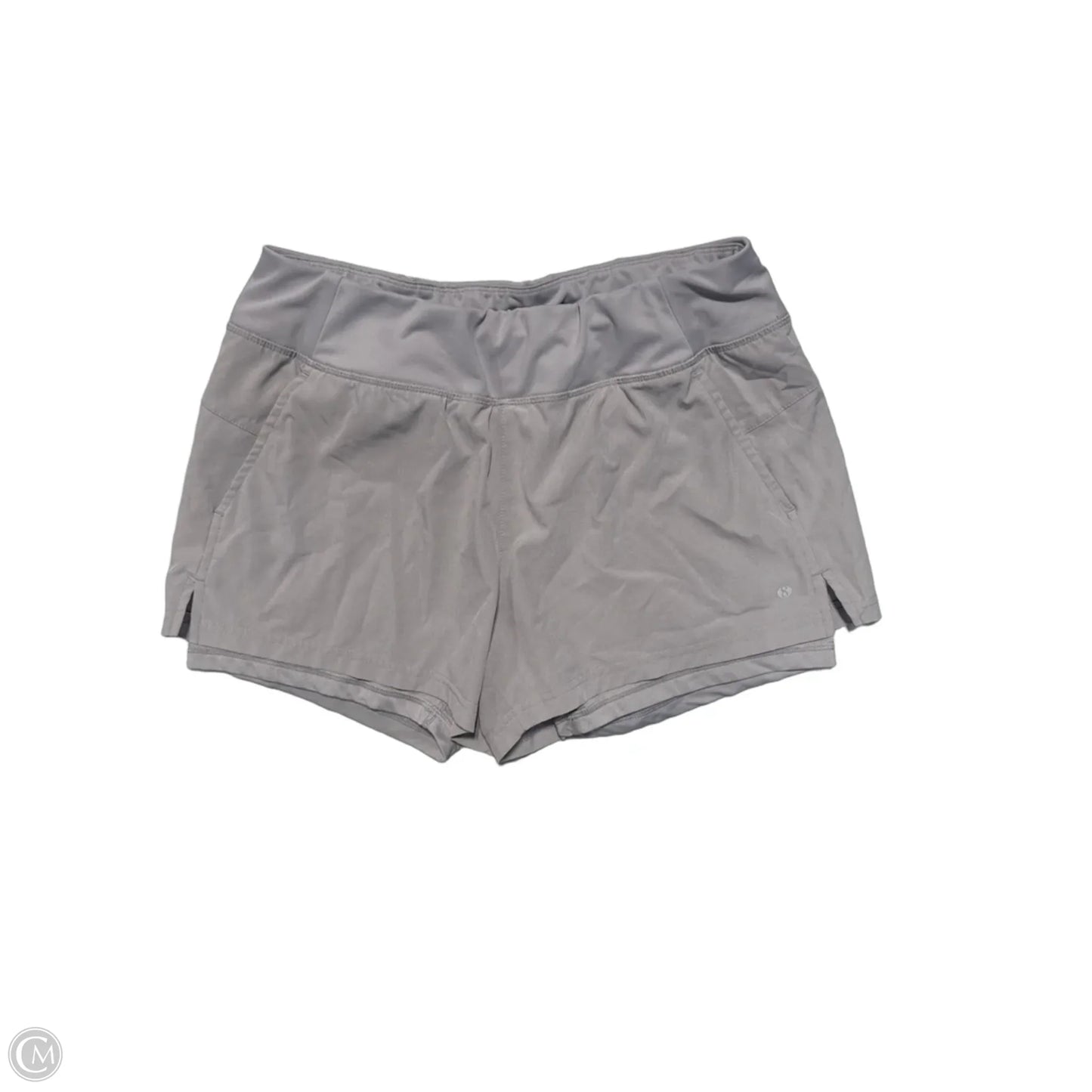 Athletic Shorts By Layer 8 In Grey, Size: M