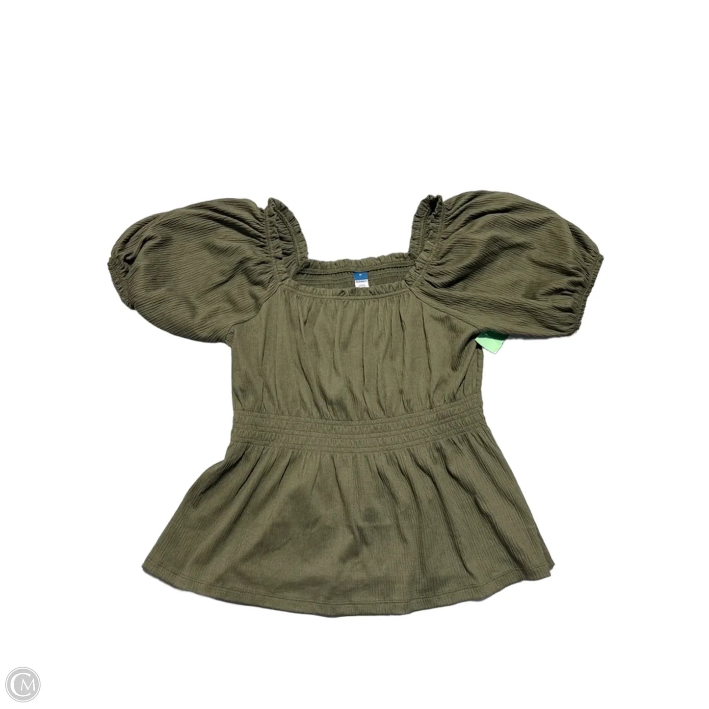 Top Short Sleeve By Old Navy In Green, Size: M