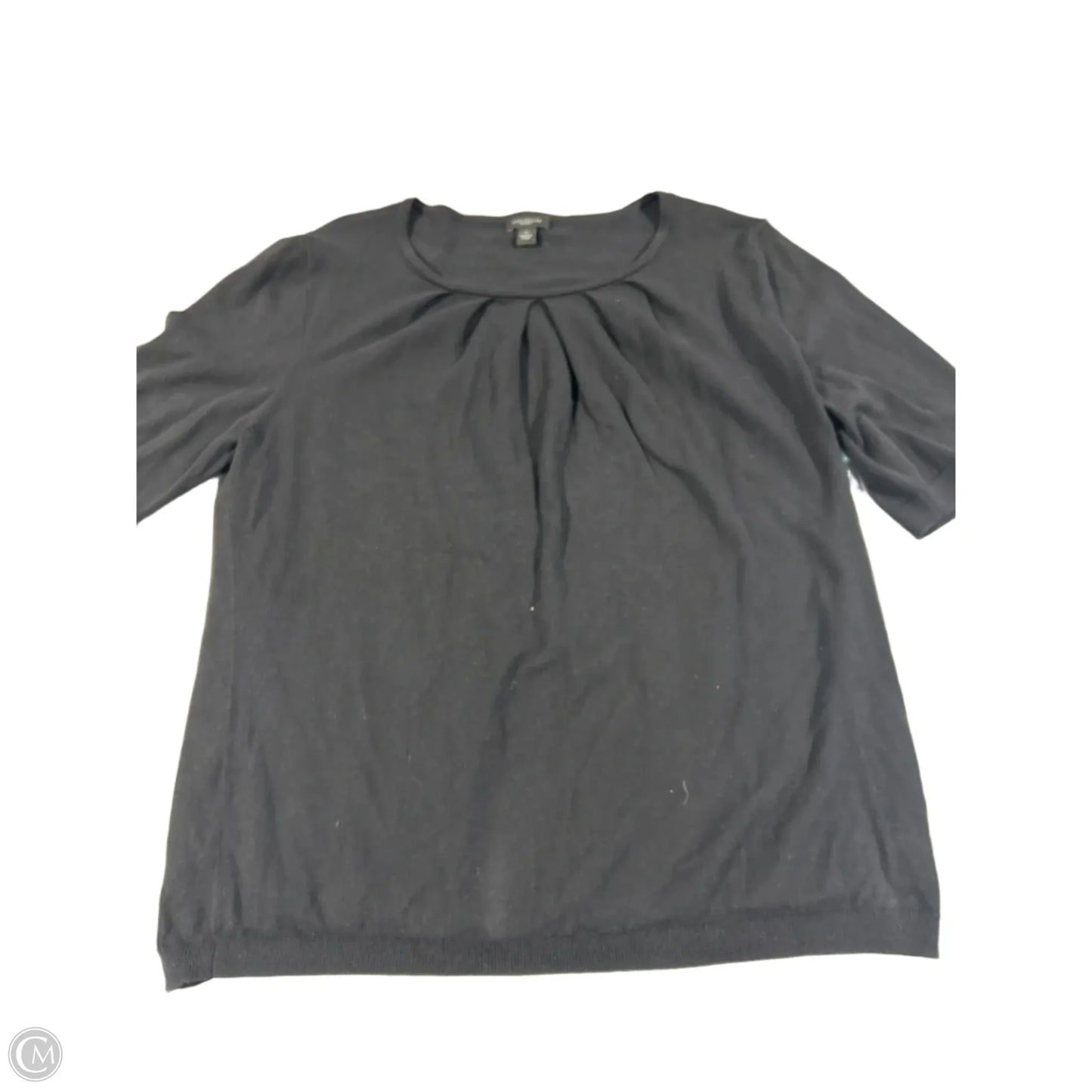 Top 3/4 Sleeve By Ann Taylor In Black, Size: Xl