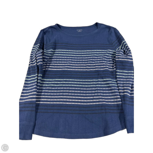 Top Long Sleeve By Talbots In Blue, Size: L