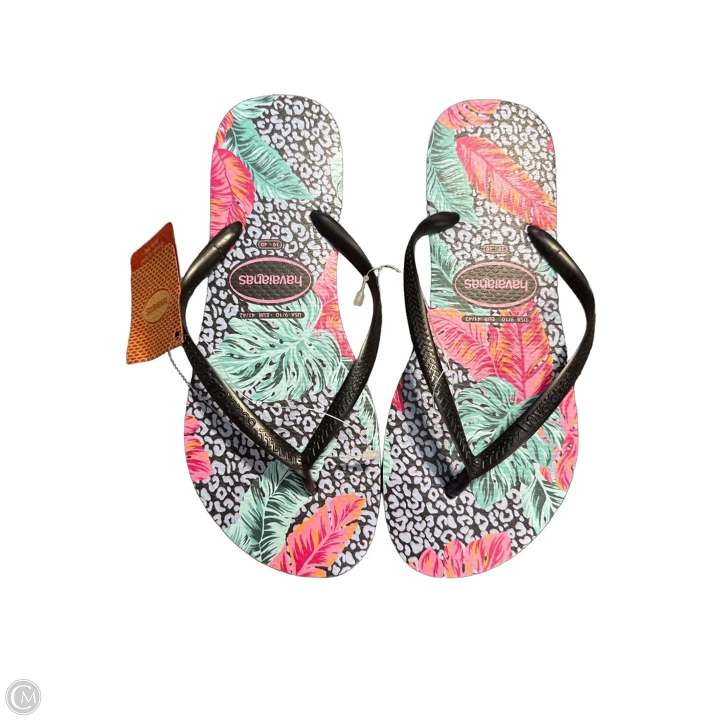 Sandals Flip Flops By Havaianas In Blue & Pink, Size: 9.5