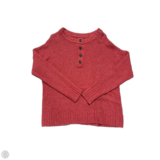 Top Long Sleeve By American Eagle In Red, Size: M