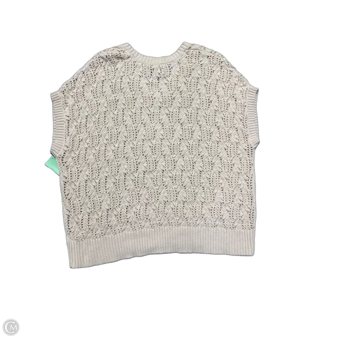 Sweater Short Sleeve By Sonoma In Cream, Size: 1x