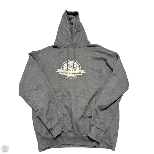 Top Long Sleeve By Champion In Grey, Size: L
