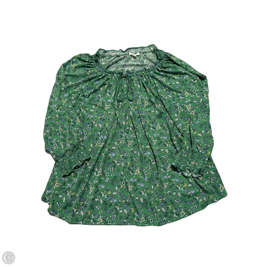 Top Long Sleeve By Max Studio In Green, Size: 2x