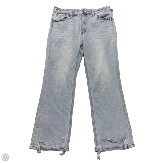 Jeans Straight By Vervet In Blue Denim, Size: 14