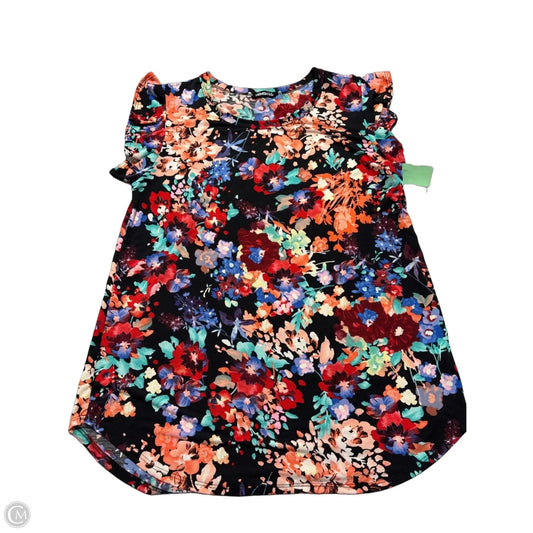 Top Short Sleeve By Heimish Usa In Multi-colored, Size: L