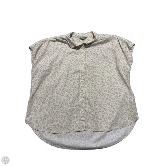 Top Short Sleeve By Eddie Bauer In Animal Print, Size: Xl