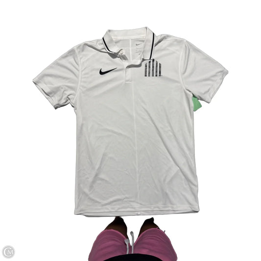 Top Short Sleeve By Nike In White, Size: S