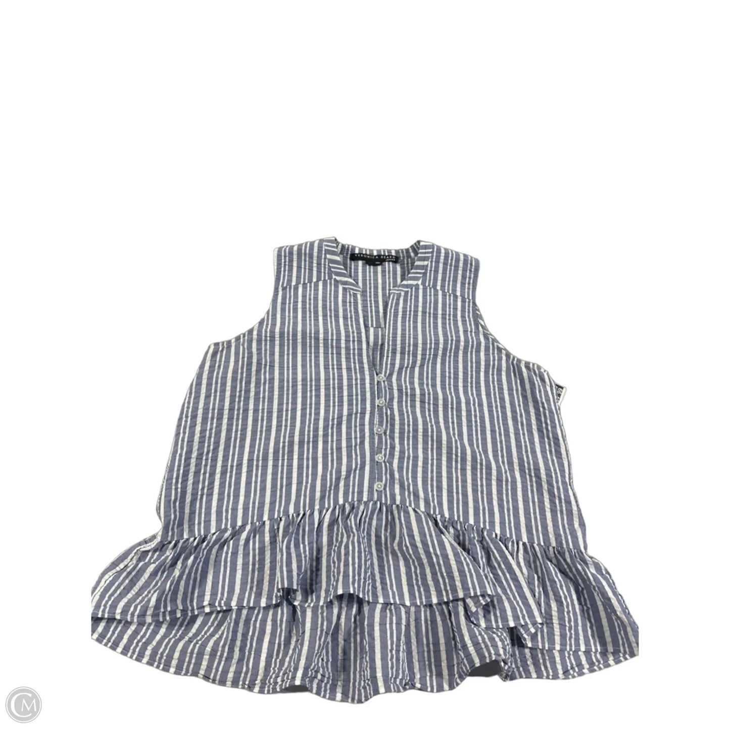 Top Sleeveless By Veronica Beard In Blue, Size: Xl