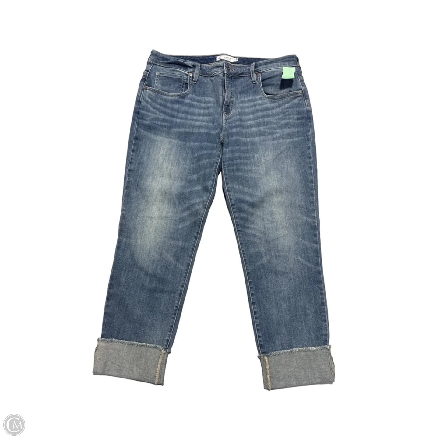 Jeans Straight By Carve Designs In Blue Denim, Size: 12