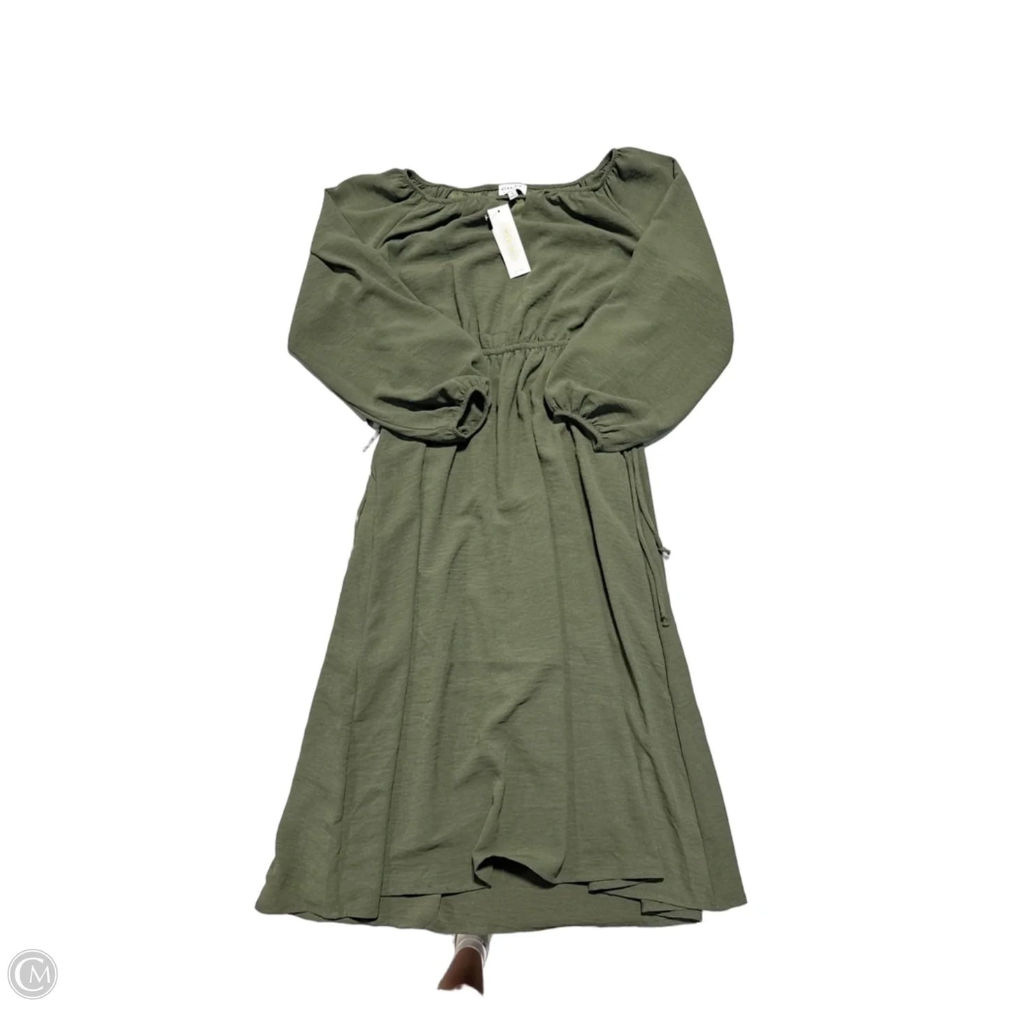 Dress Casual Midi By Gilli In Green, Size: M
