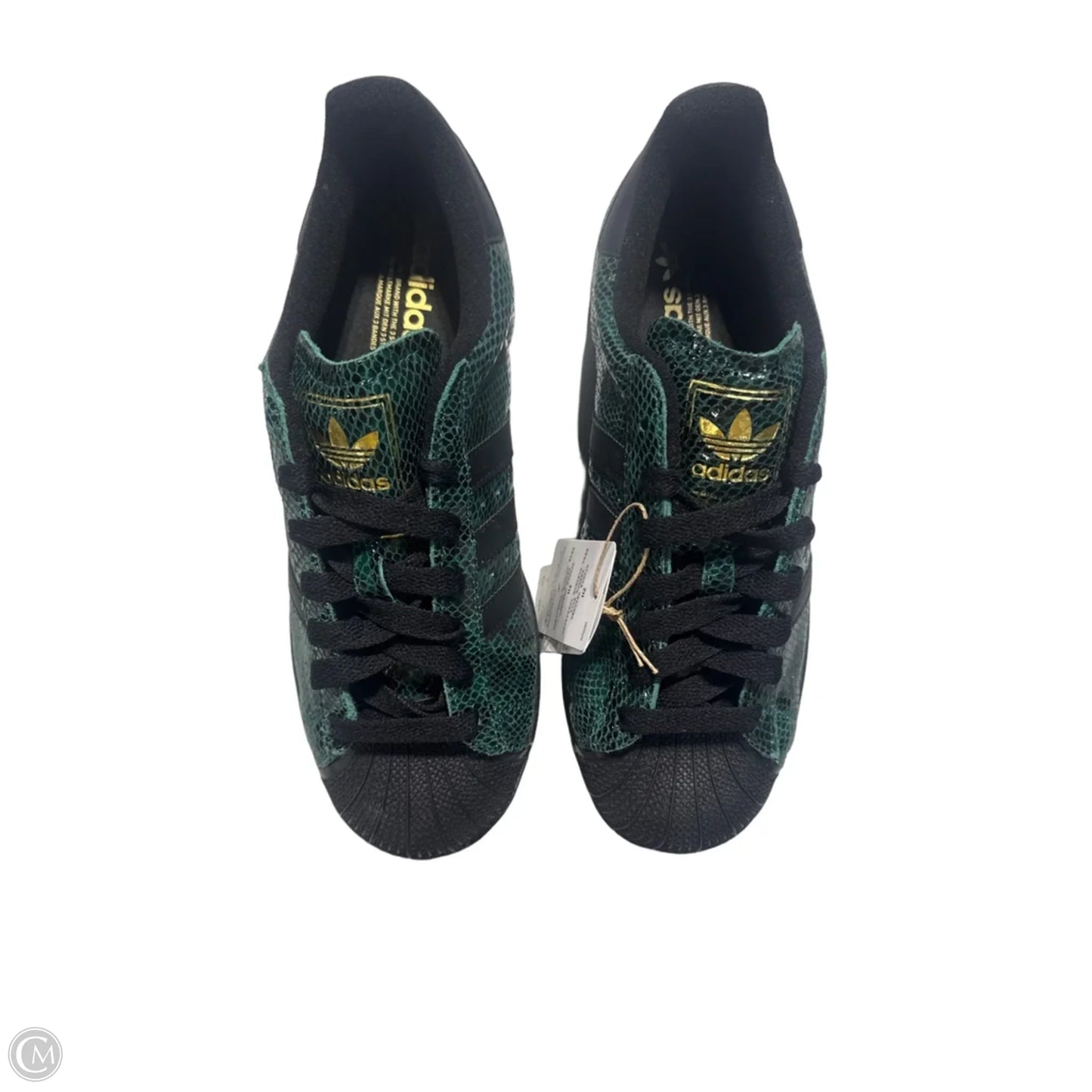Shoes Sneakers By Adidas In Black & Green, Size: 9.5