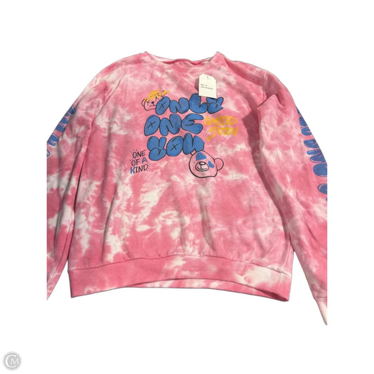 Top Long Sleeve By Cmc In Pink, Size: 1x