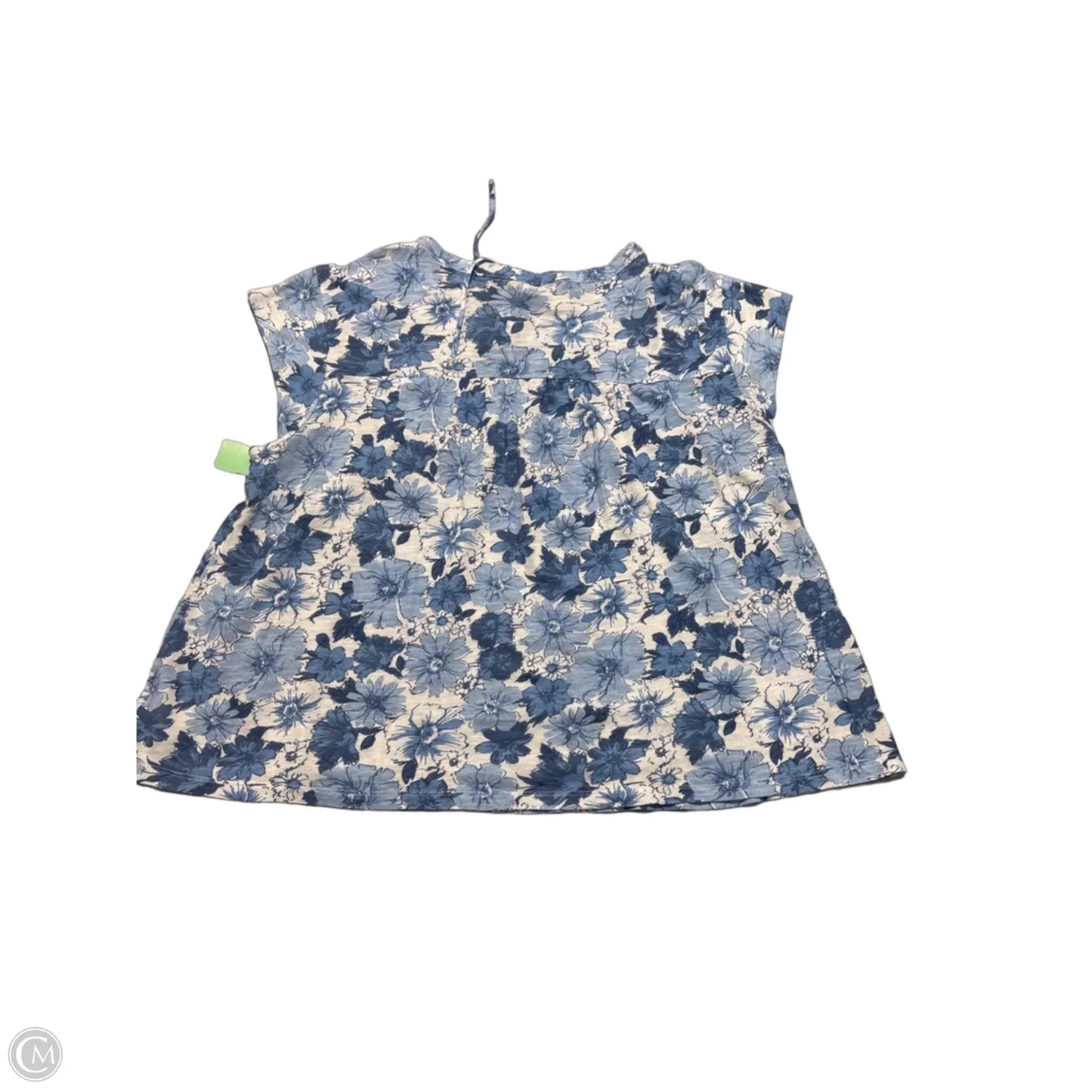 Top Short Sleeve By Lucky Brand In Blue, Size: Xl