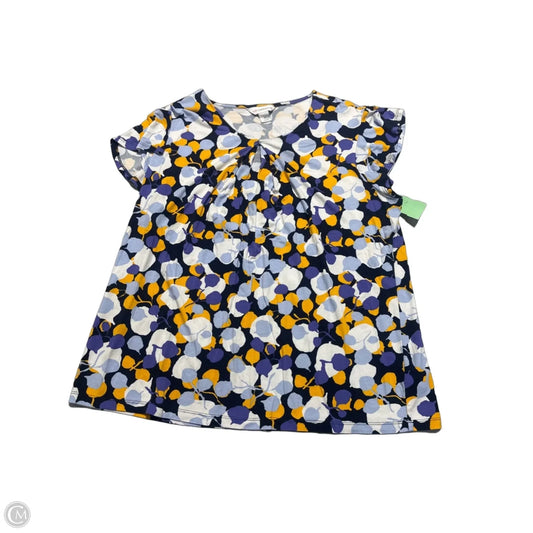 Top Short Sleeve By Liz Claiborne In Multi-colored, Size: Xl