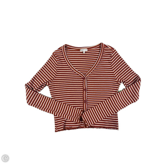 Top Long Sleeve By Cmc In Orange & Red, Size: Xl