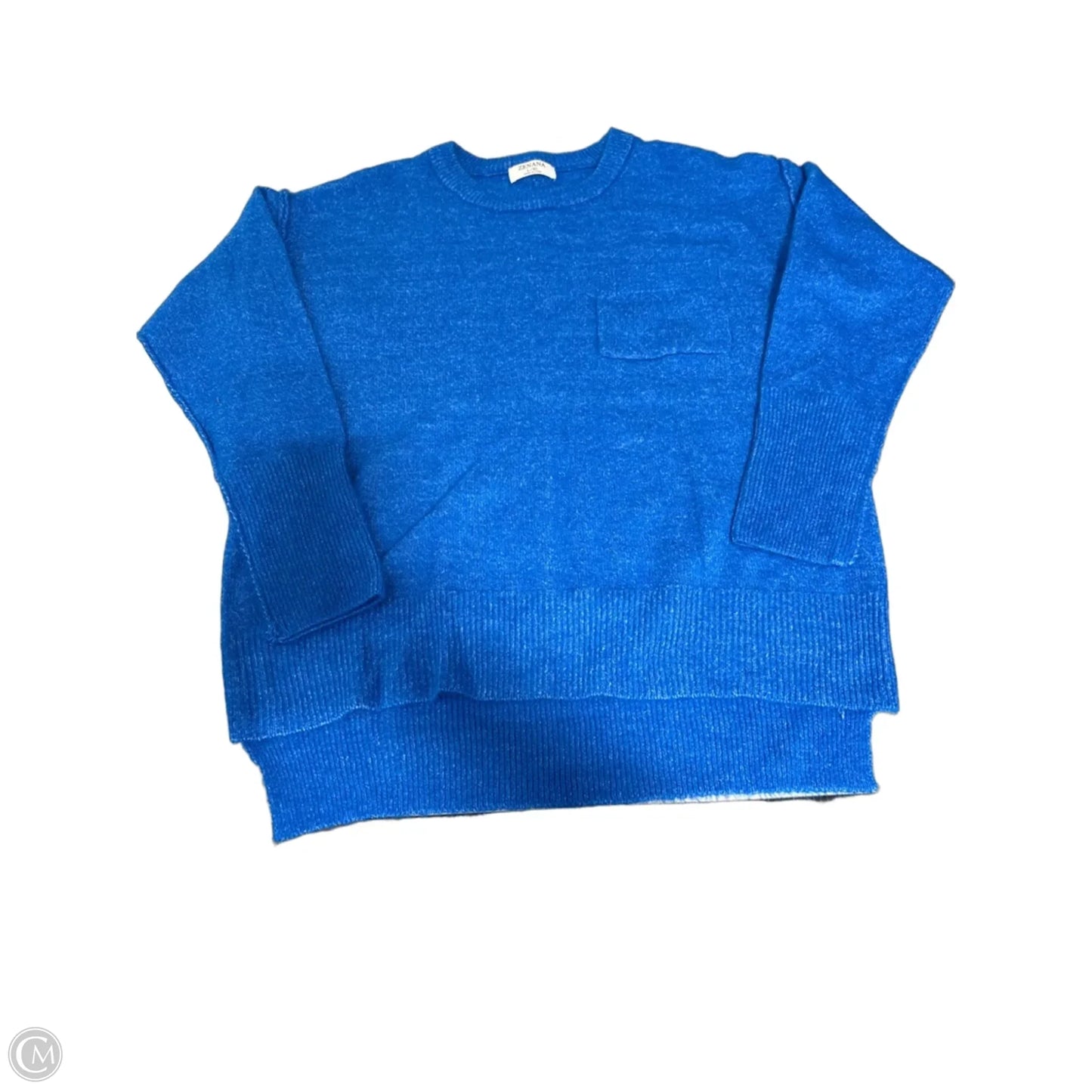 Sweater By Zenana In Blue, Size: L