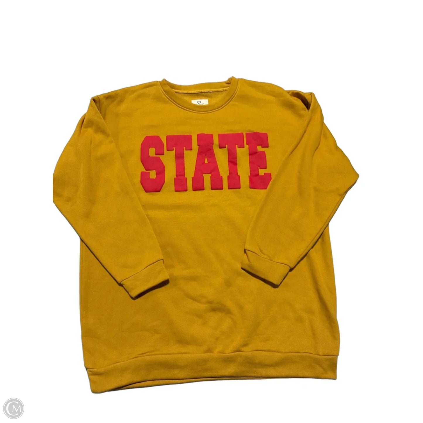 Sweatshirt Crewneck By Cmc In Yellow, Size: Xl
