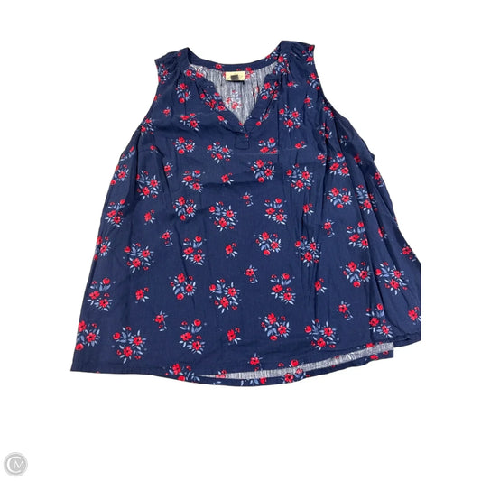 Tank Top By St Johns Bay In Blue, Size: 1x