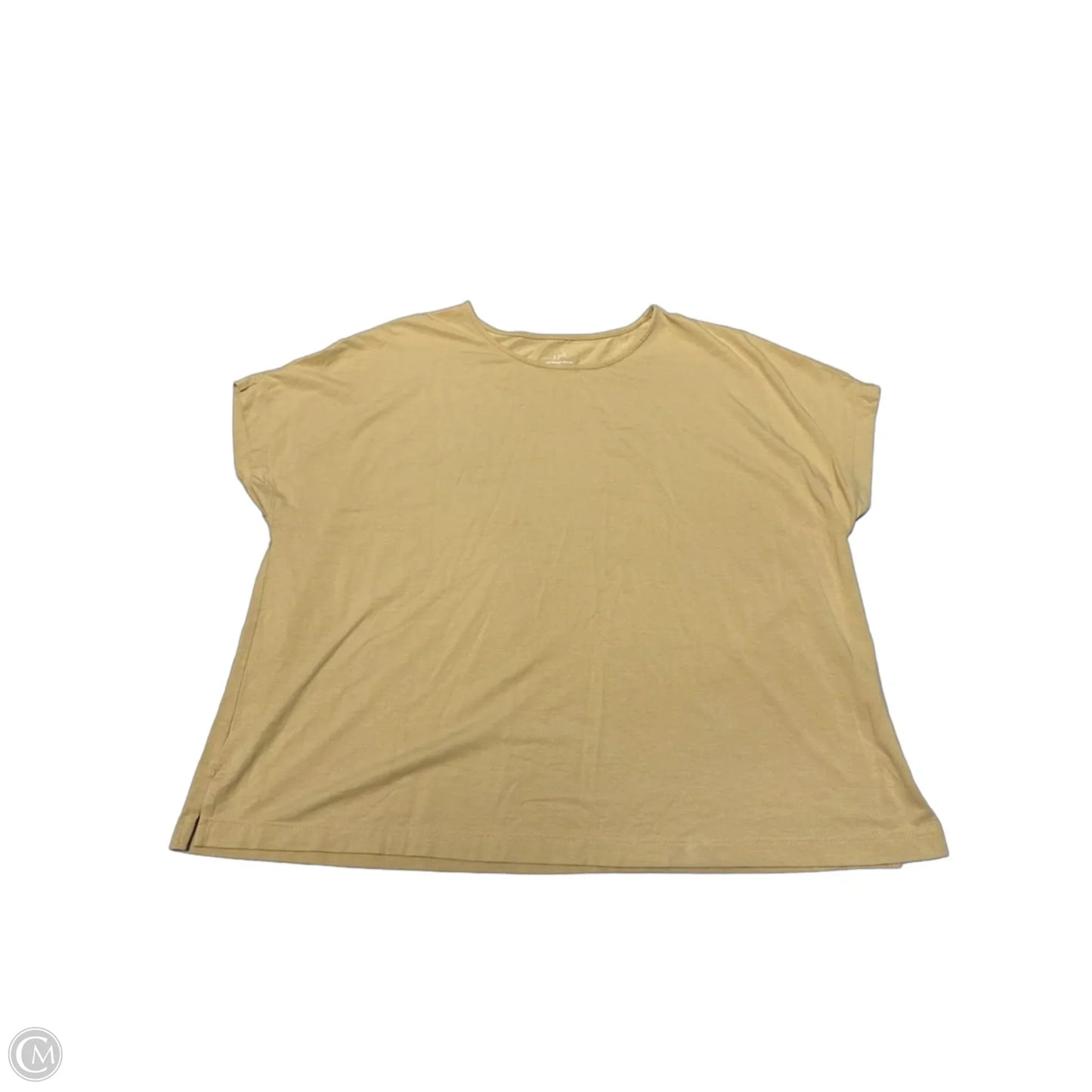 Top Short Sleeve By J. Jill In Yellow, Size: Xl