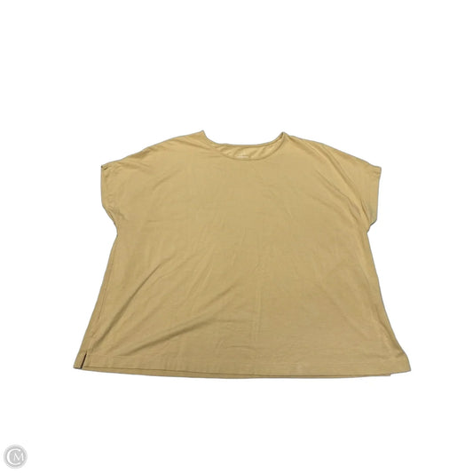 Top Short Sleeve By J. Jill In Yellow, Size: Xl