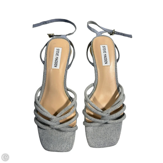 Shoes Heels Block By Steve Madden In Blue, Size: 8
