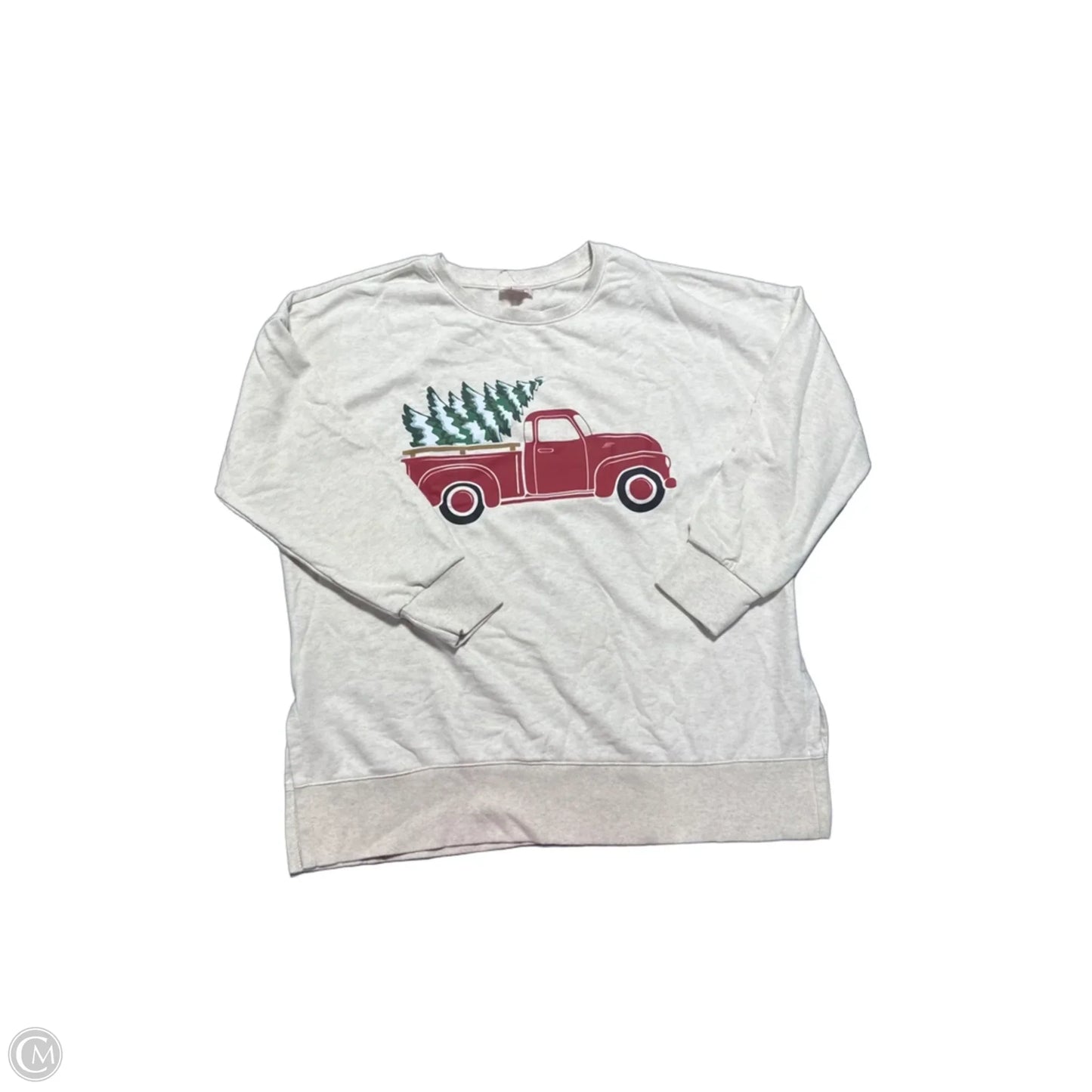 Sweatshirt Crewneck By Cmc In Cream, Size: Xxl