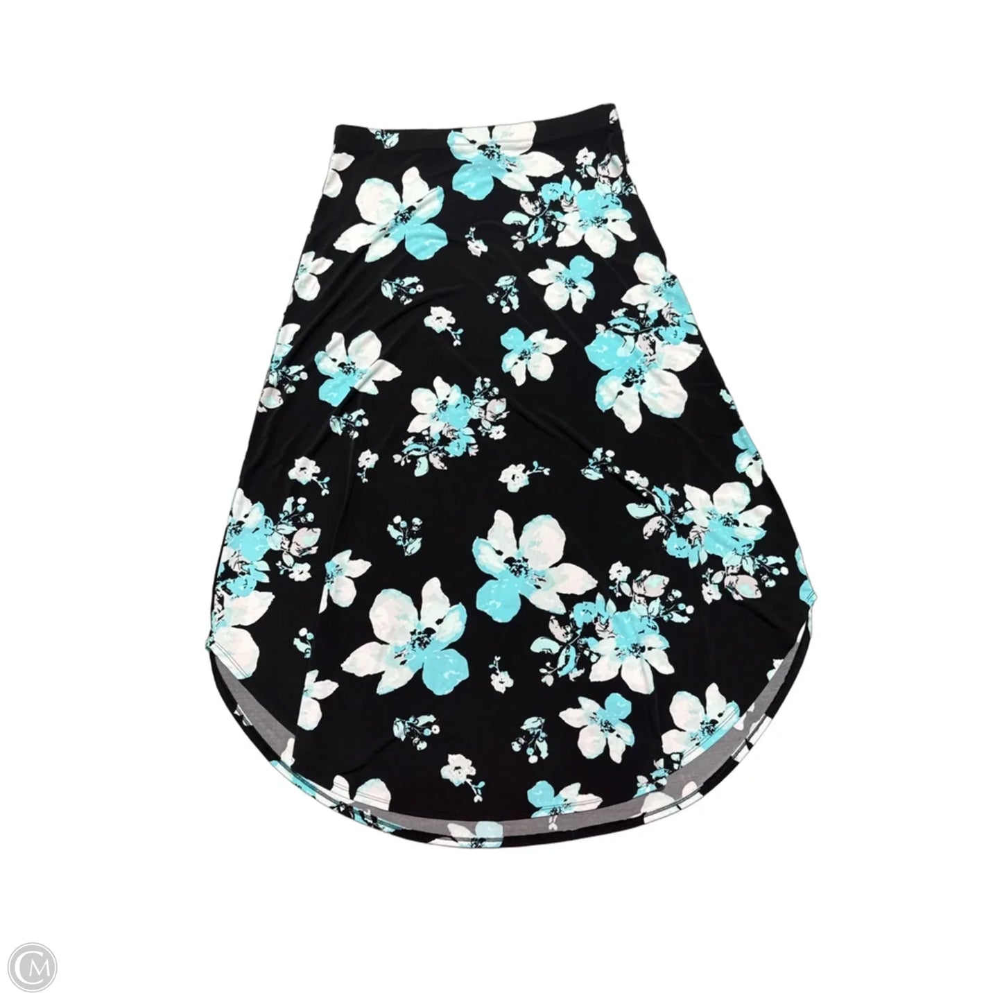 Skirt Maxi By Chicos In Black & Blue, Size: M