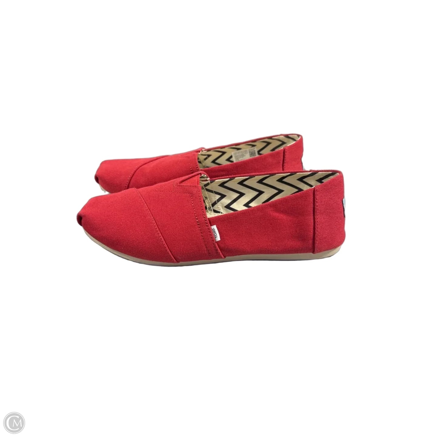 Shoes Flats By Toms In Red, Size: 10