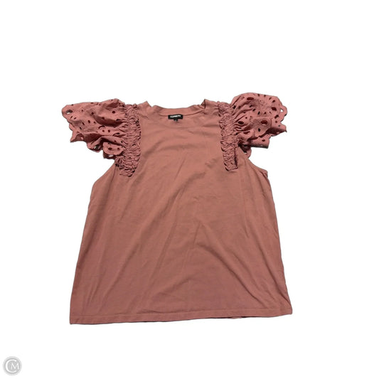 Top Sleeveless By Express In Pink, Size: L