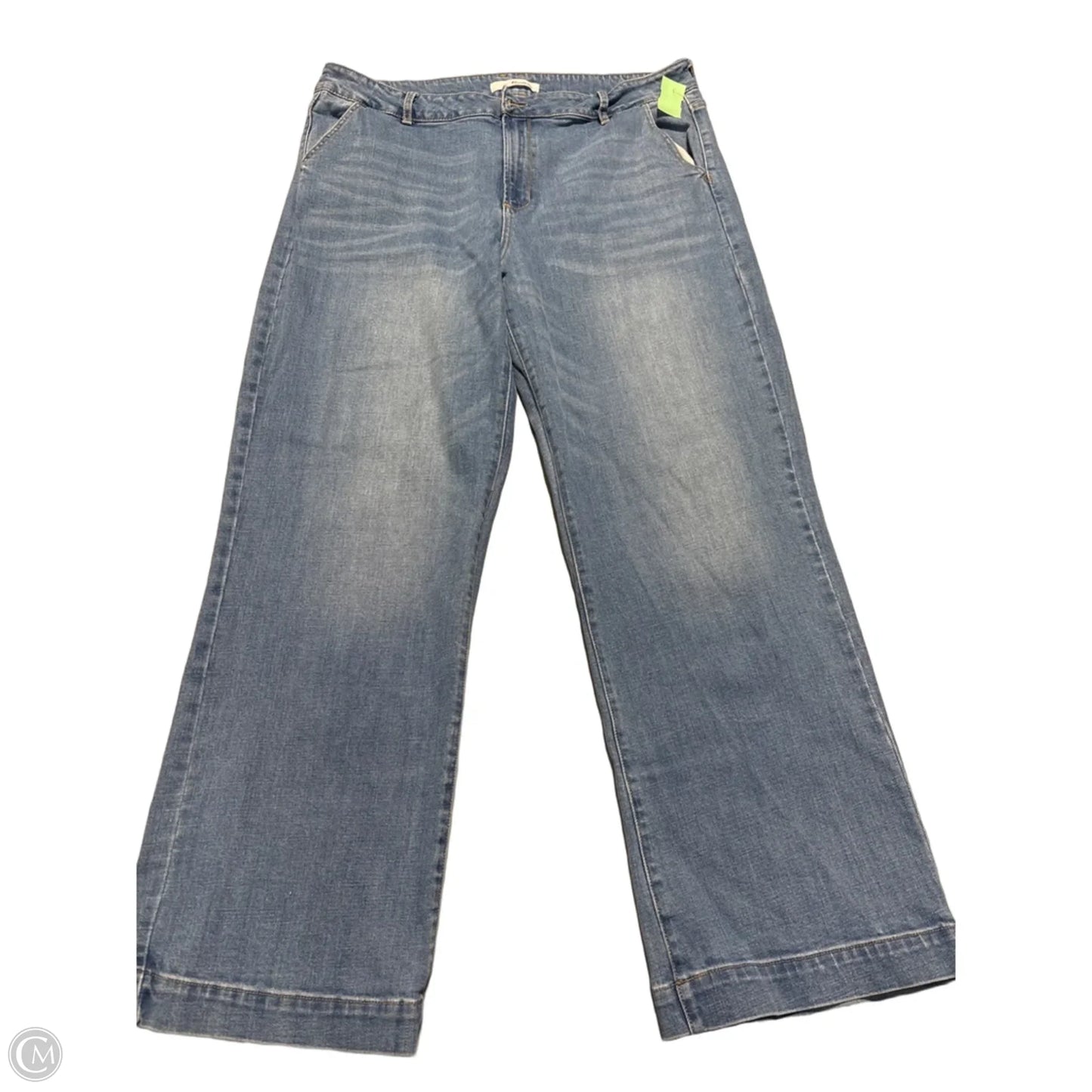 Jeans Wide Leg By Kancan In Blue, Size: 20