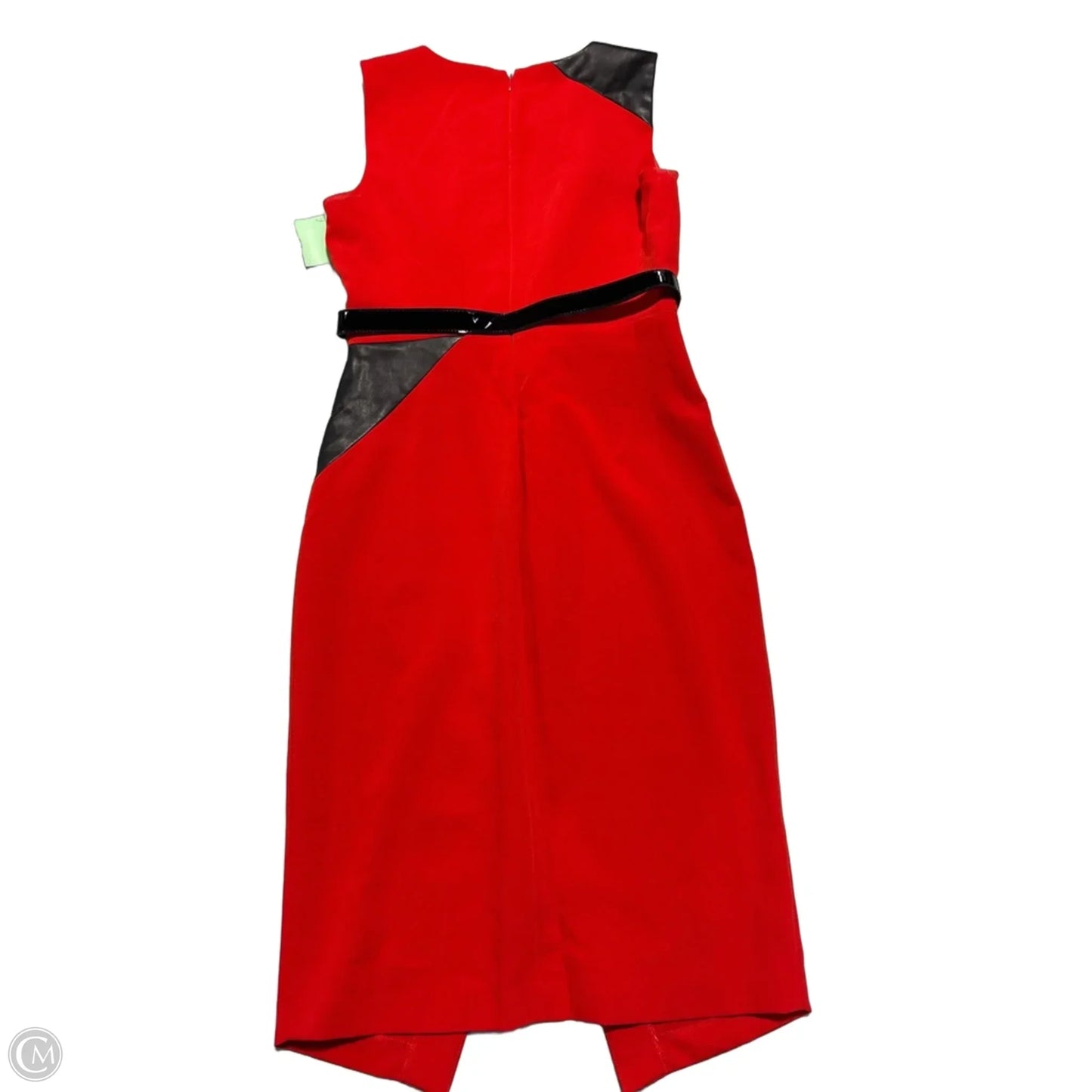 Dress Casual Midi By Calvin Klein In Red, Size: S
